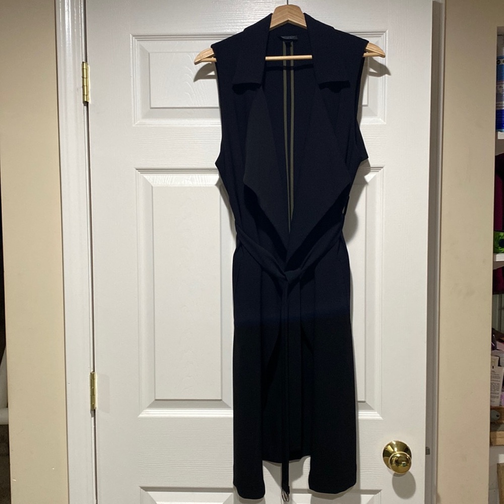 TOPSHOP waterfall collar vest